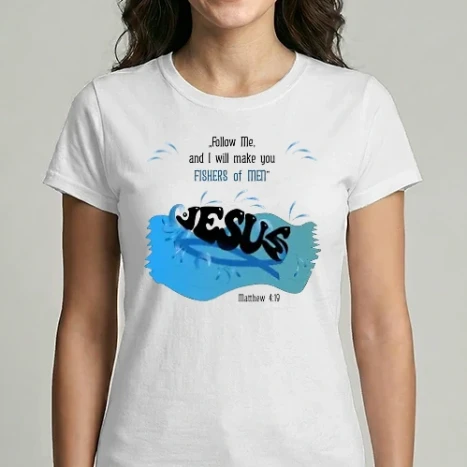 Női Imperial póló - Fishers of men - Matthew 4:19