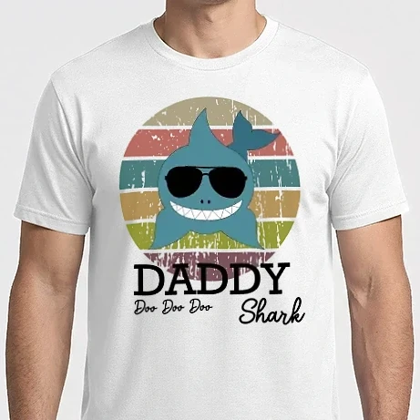 Férfi Imperial póló - SAO_T101_CircleRainbowDaddyShark2