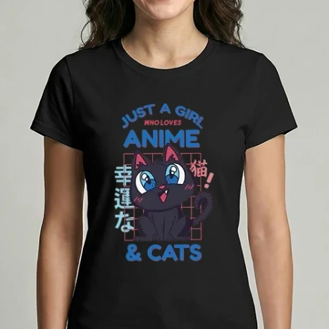 Női Imperial póló - Anime és cicák