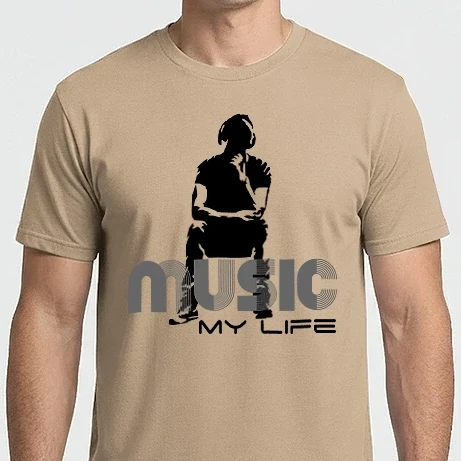 Férfi Imperial póló - music my life