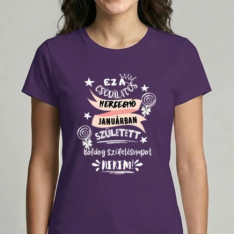 Női Imperial póló - Születésnapi minta
