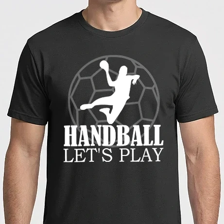 Férfi Imperial póló - handball labda fehér