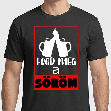 Férfi Imperial póló - fogd meg a söröm fehér