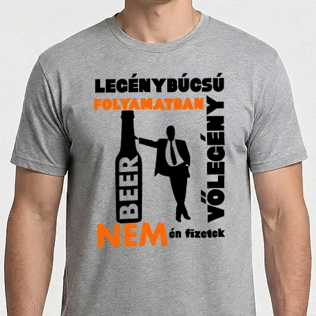 Férfi Imperial póló - legénybúcsú nem én fizetek