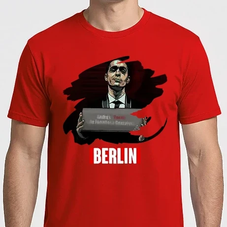 Férfi Imperial póló - Berlin, nagy pénzrablás, money heist