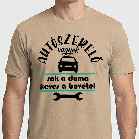 Férfi Imperial póló - autószerelő vagyok 