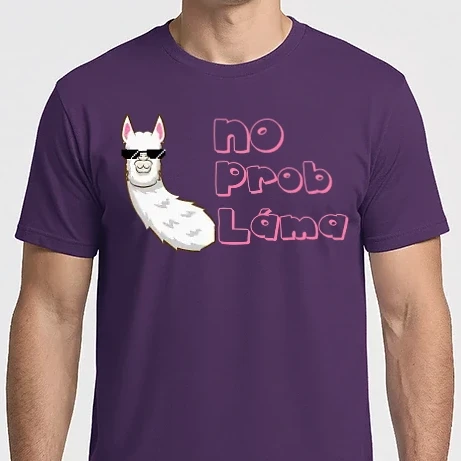 Férfi Imperial póló - No probláma - Láma
