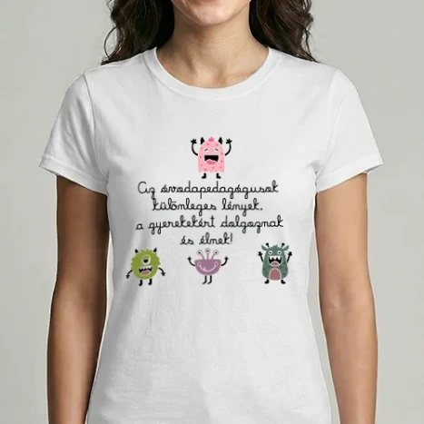Női Imperial póló - SAO_T090_TeacherDayMonster