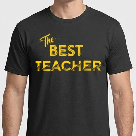 Férfi Imperial póló - the best teacher yellowpng