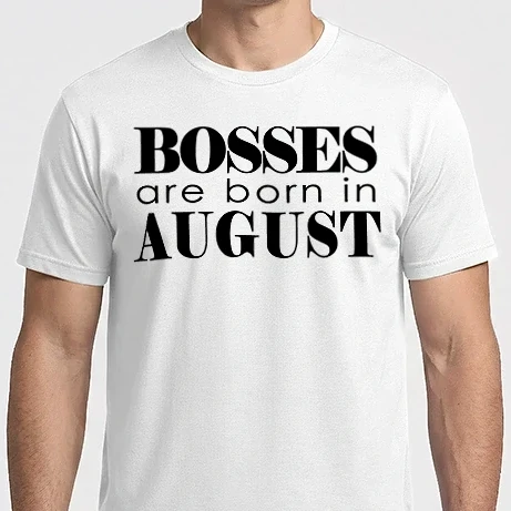 Férfi Imperial póló - Bosses are born in August