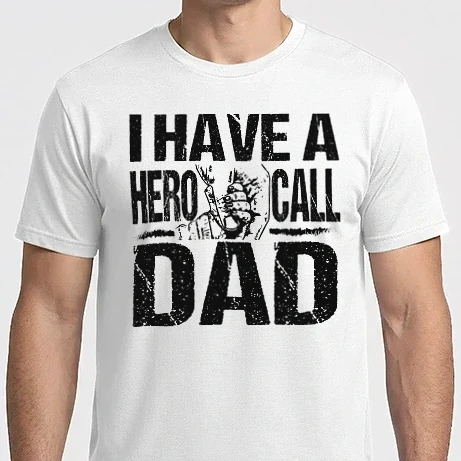 Férfi Imperial póló - I have a hero call dad