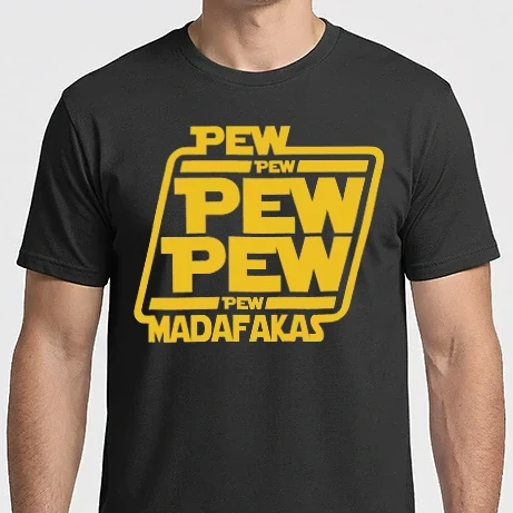 Férfi Imperial póló - Pew Pew Madafakas Wars style