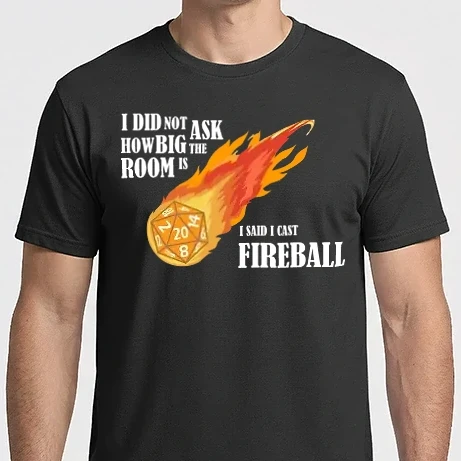 Férfi Imperial póló - I cast Fireball!
