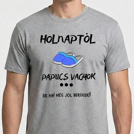 Férfi Imperial póló - Holnaptól papucs vagyok. legénybúcsú