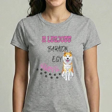 Női Imperial póló - Legjobb barátom  egy akita