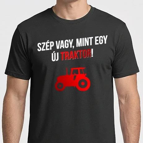 Férfi Imperial póló - Szép vagy mint egy új traktor_white