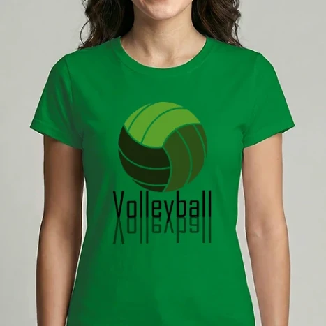 Női Imperial póló - volleyball green