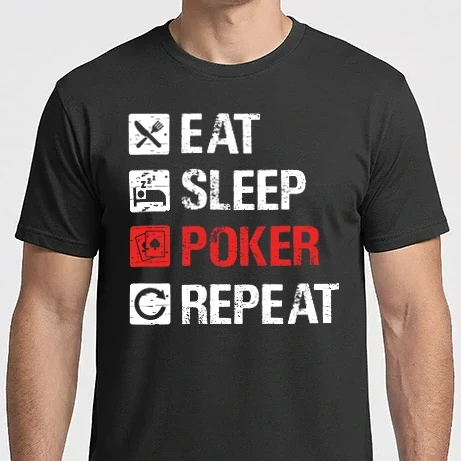 Férfi Imperial póló - EAT SLEEP POKER REPEAT