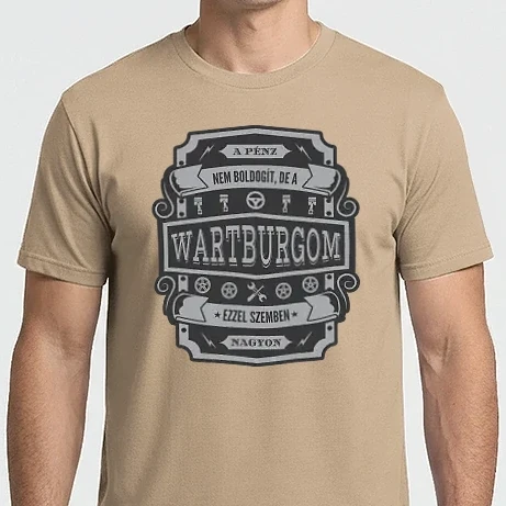 Férfi Imperial póló - Boldogság a Wartburgom