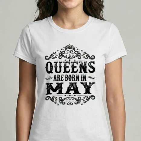 Női Imperial póló - Queens are born in may