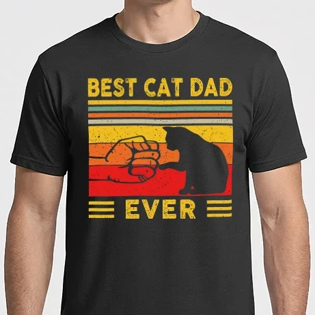 Férfi Imperial póló - Best cat dad ever