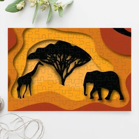 A4 kirakó - Afrika puzzle