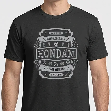 Férfi Imperial póló - Boldogság a Hondám