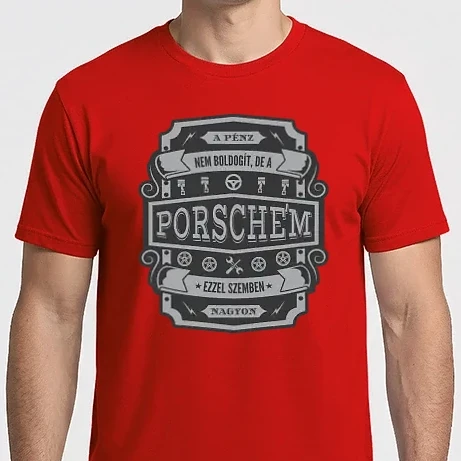 Férfi Imperial póló - Boldogság a Porschém