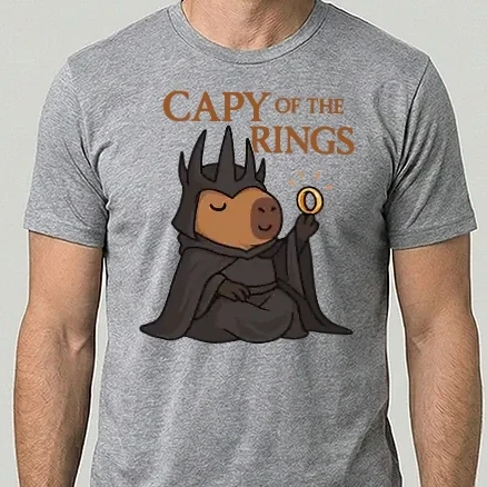 Férfi Alap póló - Capy of the Rings