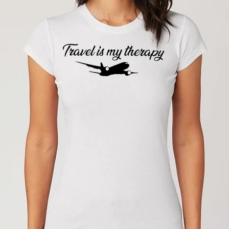 Női Alap póló - Travel is my Therapy 1