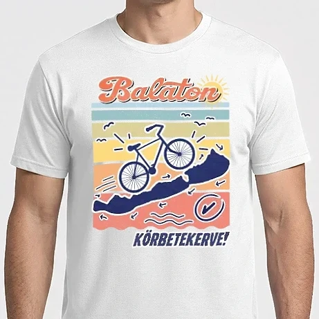Férfi Imperial póló - Balaton körbetekerve!