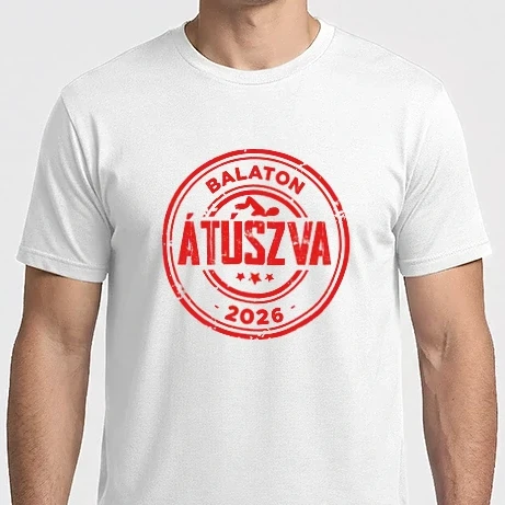 Férfi Imperial póló - Badge - Balaton Átúszva