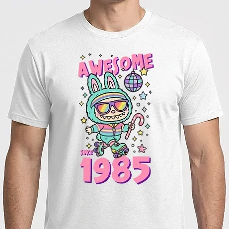 Férfi Imperial póló - Awesome since 1985 Labubu - 40 éves születésnapra