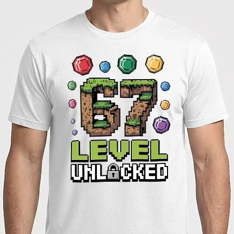 Férfi Imperial póló - 67 Level Unlocked