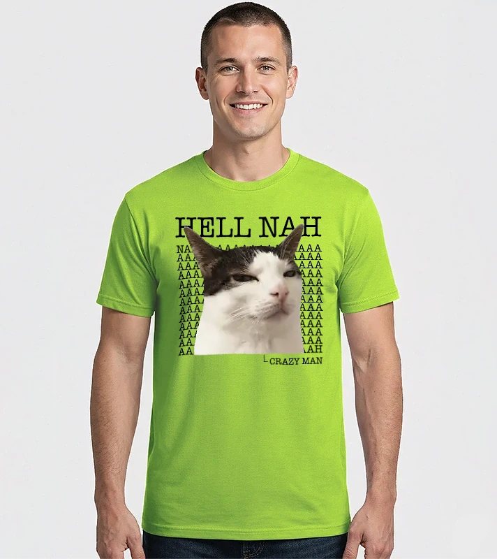 Hell nah, crazy man – Férfi Imperial póló