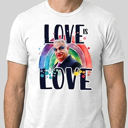 Férfi Alap póló - Love is Love - Viktor