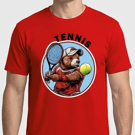 Férfi Imperial póló - bear tennis