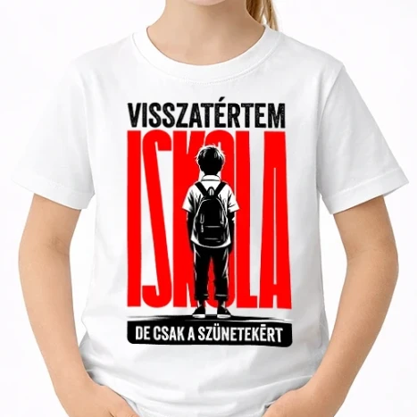Uniszex gyerek Póló - Visszatérés az iskolába