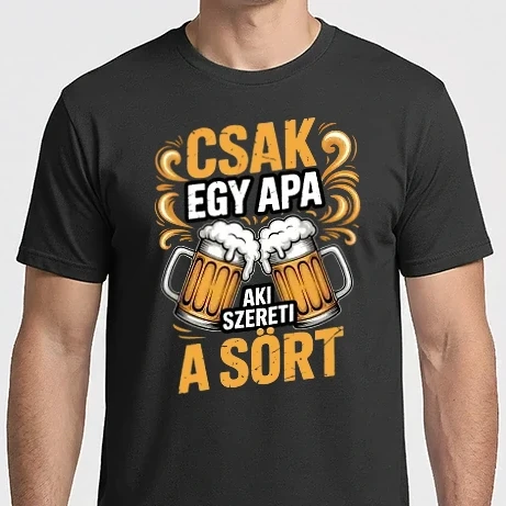 Férfi Imperial póló - Csak egy apa aki szereti a sört