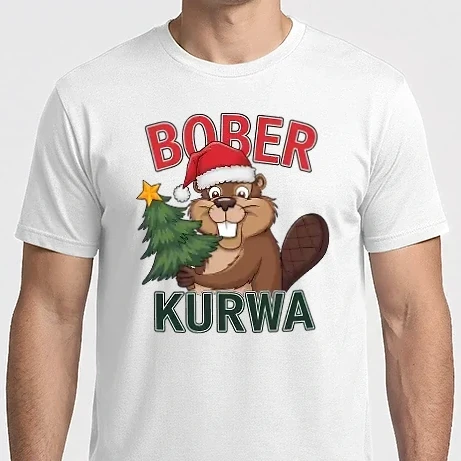 Férfi Imperial póló - Bober Kurwa Karácsony - Vicces Meme póló