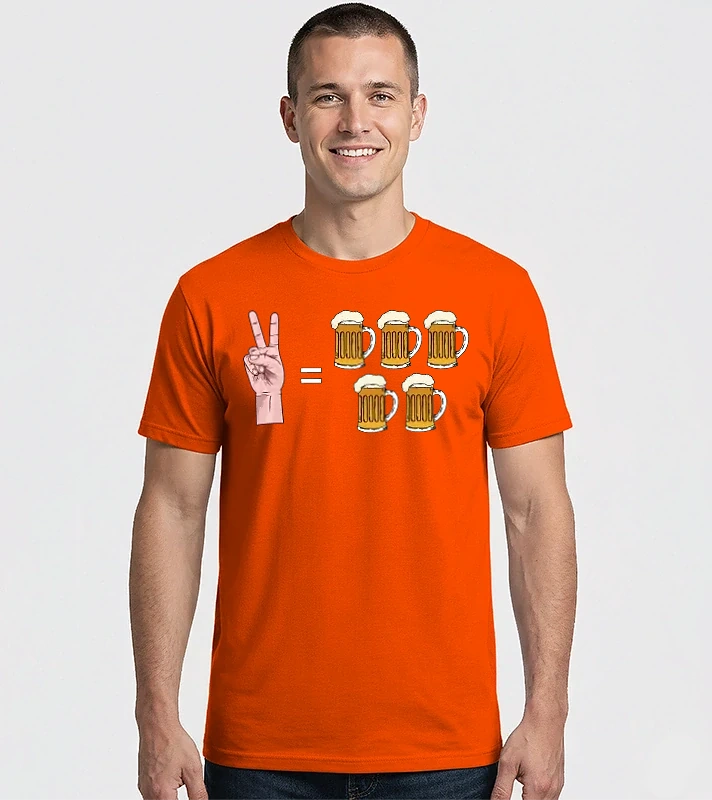 2 sör = 5 sör – Férfi Imperial póló