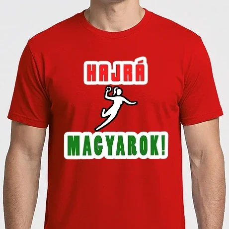 Férfi Imperial póló - Hajrá, magyarok! Női kézilabda minta