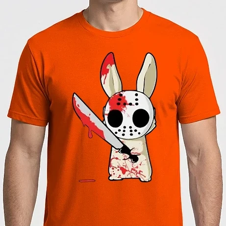 Férfi Imperial póló - Horror nyuszi halloween pólóminta