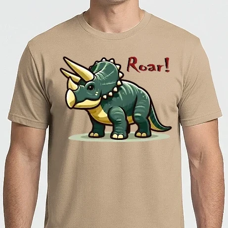 Férfi Imperial póló - triceratops