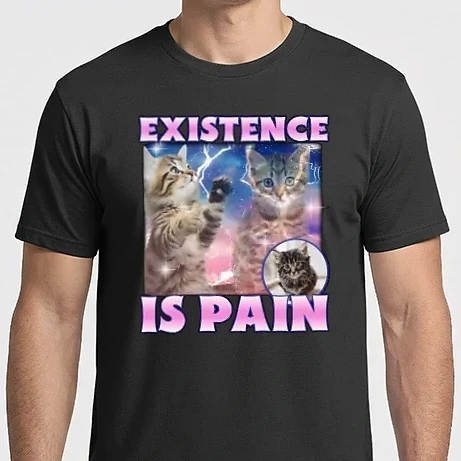 Férfi Imperial póló - Existence is pain