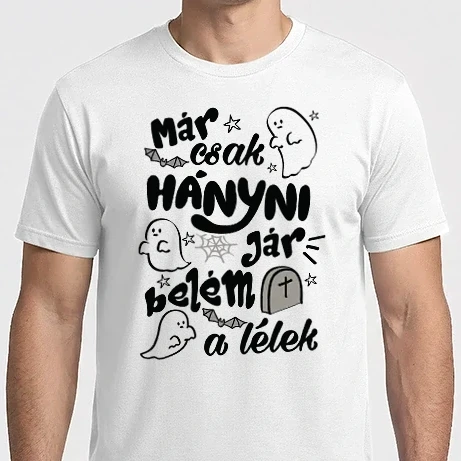 Férfi Imperial póló - Már csak hányni jár belém a lélek világos alapra