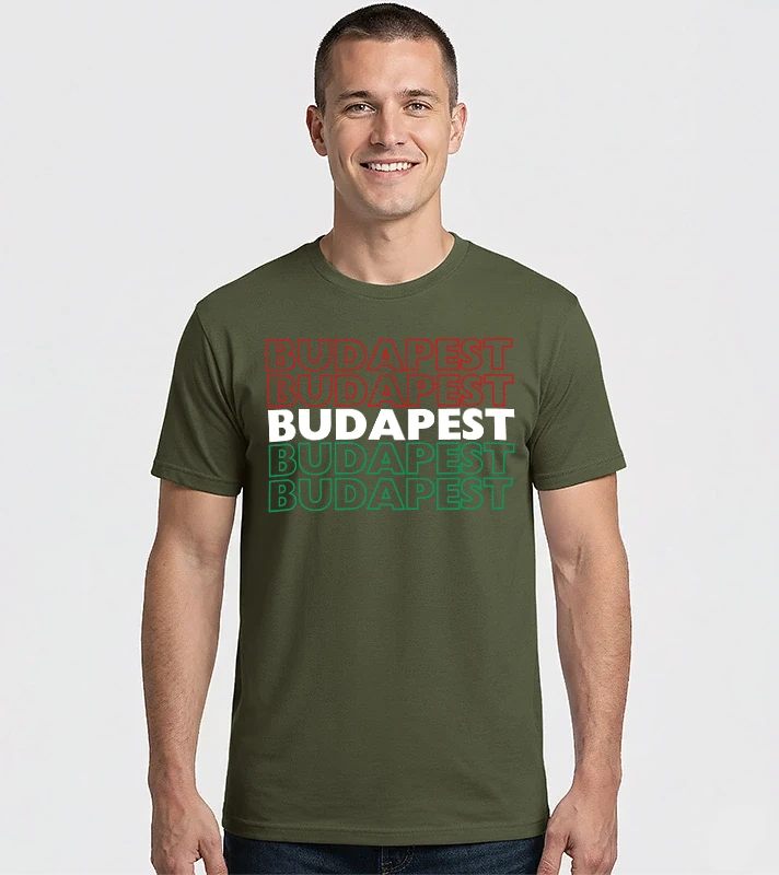 Budapest nemzeti színekkel – Férfi Imperial póló