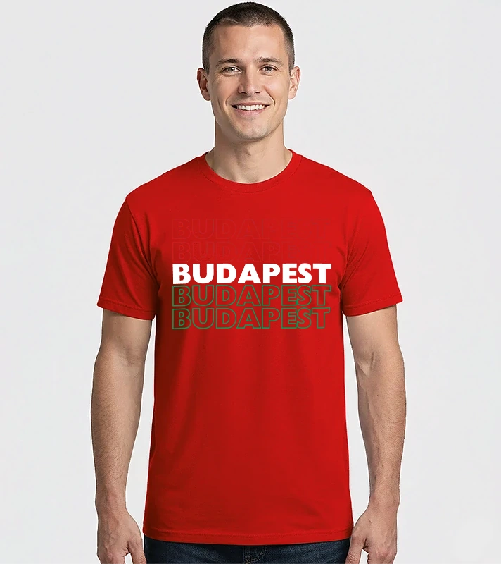 Budapest nemzeti színekkel – Férfi Imperial póló