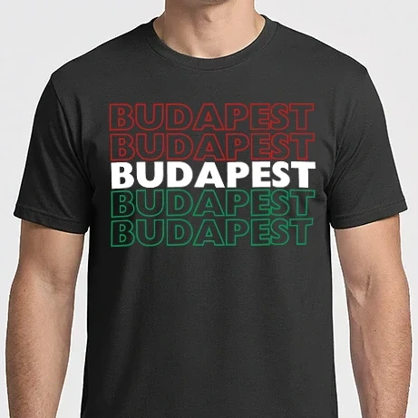 Férfi Imperial póló - Budapest nemzeti színekkel