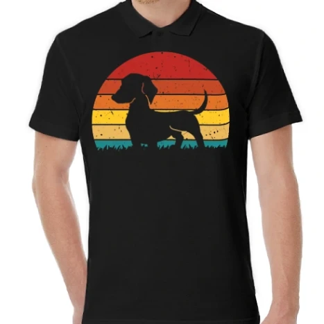 Férfi galléros Póló - Retro tacsi